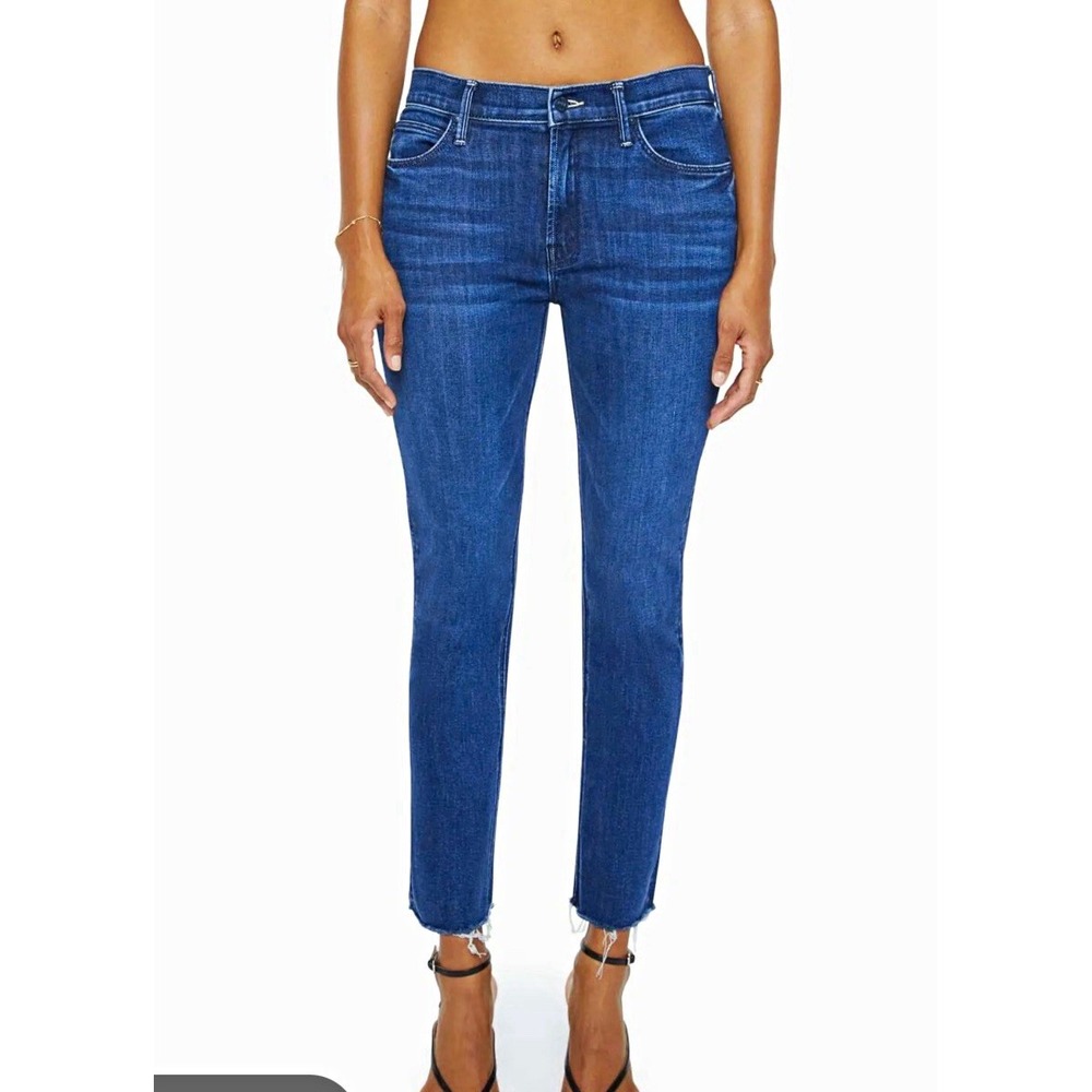 MOTHER lil Mid Rise Dazzler Ankle Jeans Women's Size 25 Retail $248